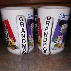 DISNEY 90'S MATCHING COFFEE CUPS